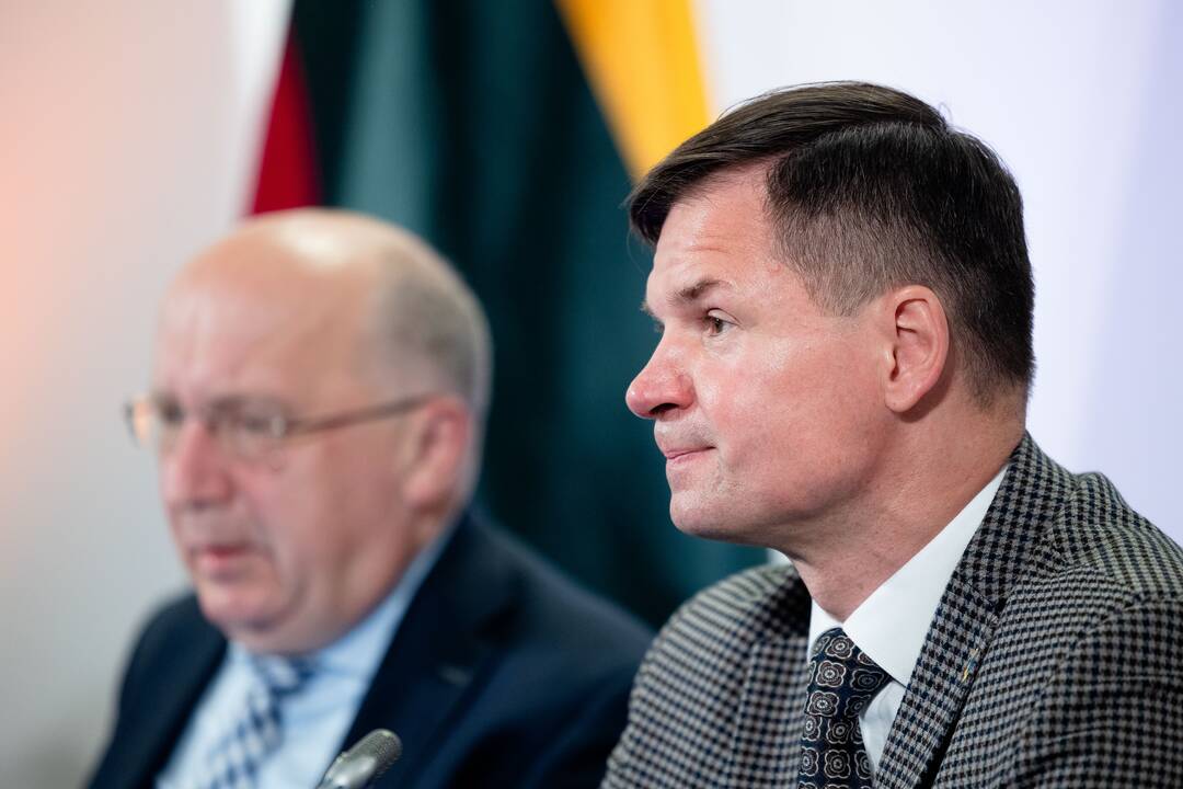 Spaudos konferencija Europos Parlamento rinkimų rezultatams aptarti.