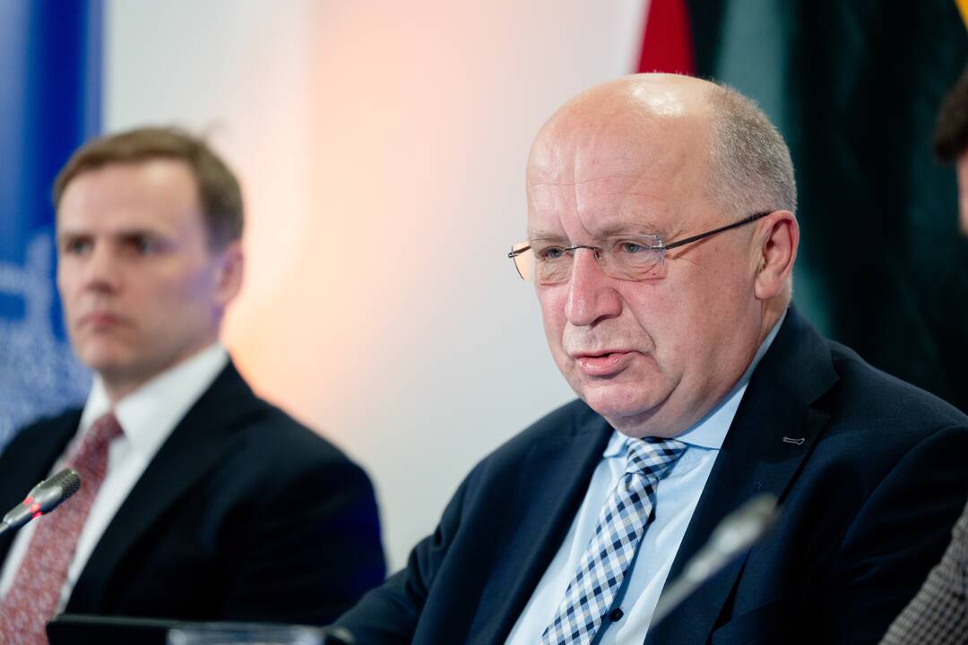 Spaudos konferencija Europos Parlamento rinkimų rezultatams aptarti.