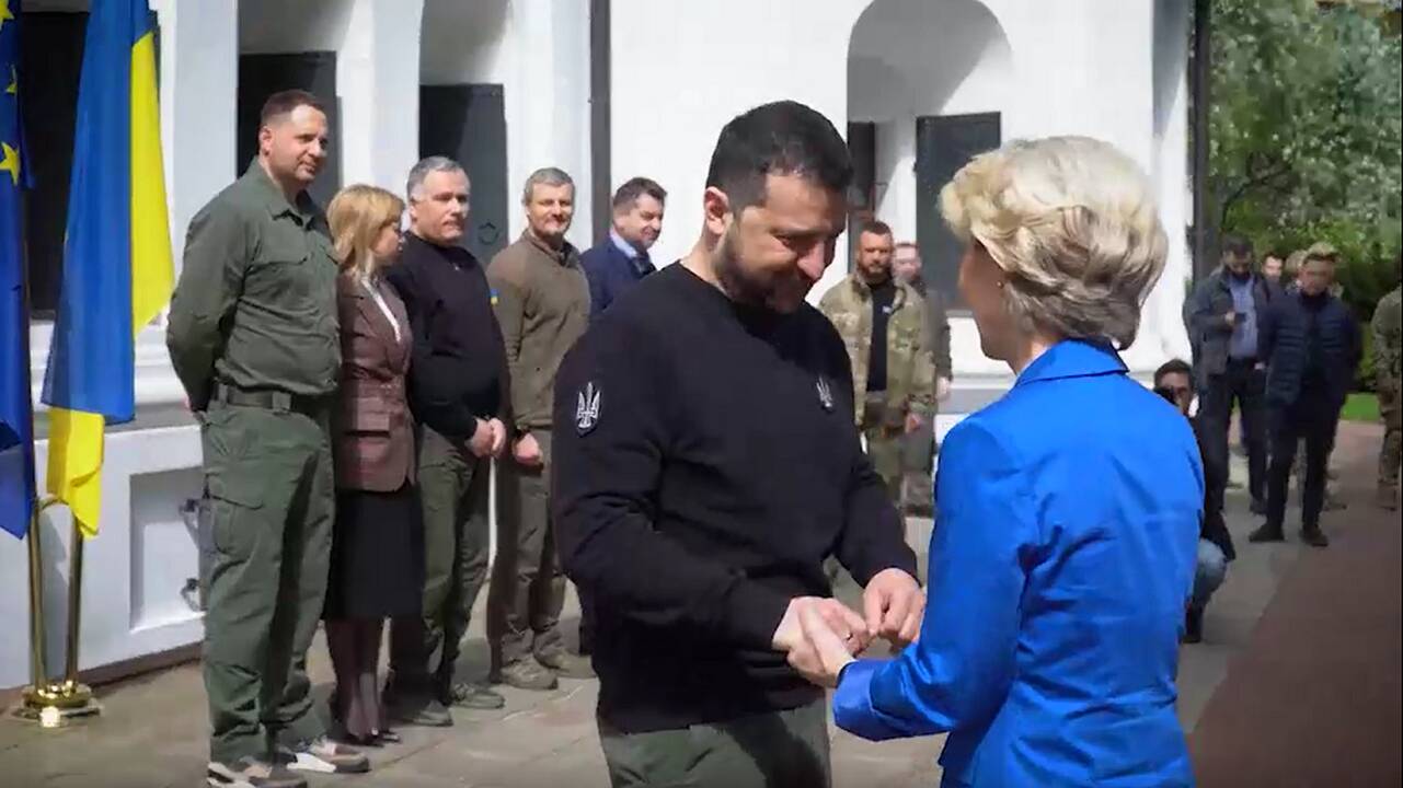 EK vadovė U. von der Leyen atvyko į Kyjivą paminėti Europos dienos
