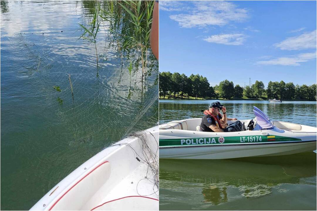 Patruliavimas Didžiulio ežere.
