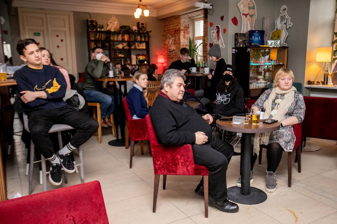 Projekte „Stotelė-hiphopas“ susitikimas su Svaru-Gabrielium Liaudansku