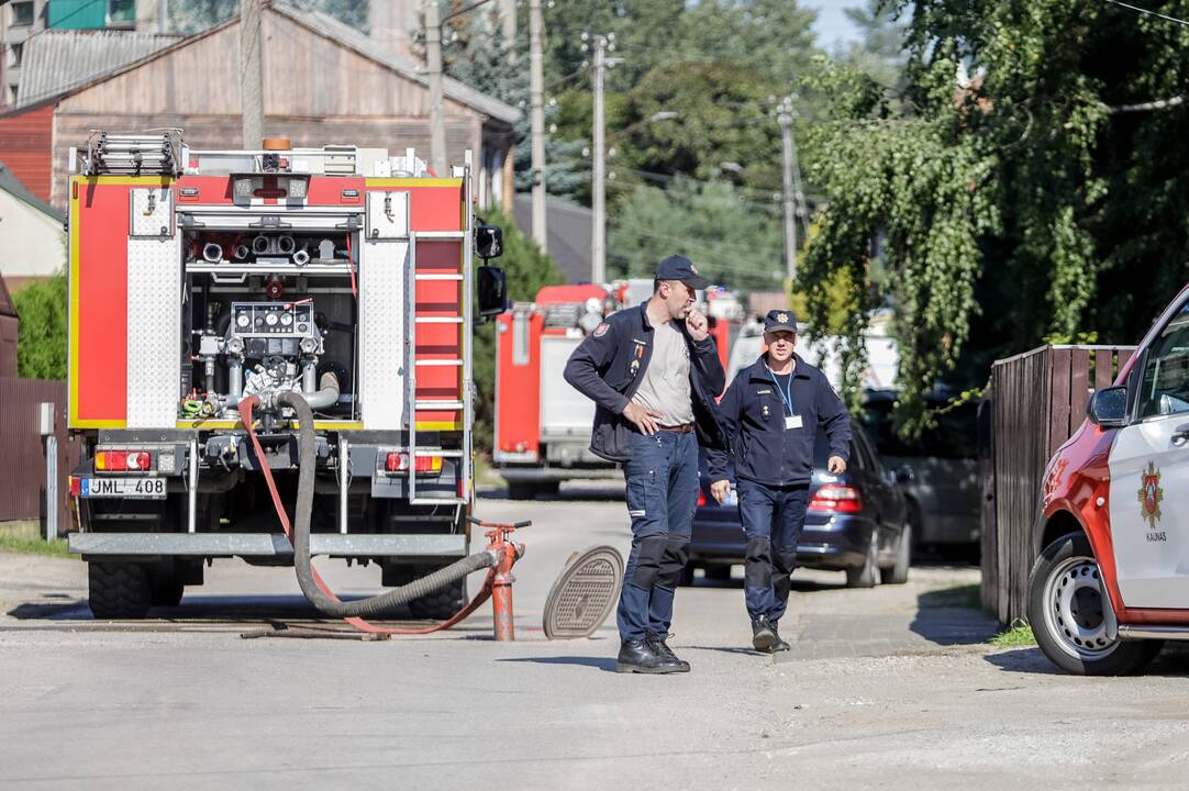 Vilijampolėje degė gyvenamasis namas