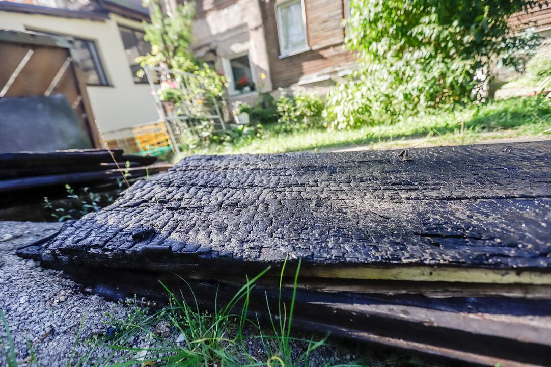 Vilijampolėje degė gyvenamasis namas