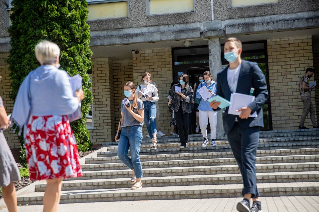 Dvyliktokų nuotaikos po matematikos egzamino