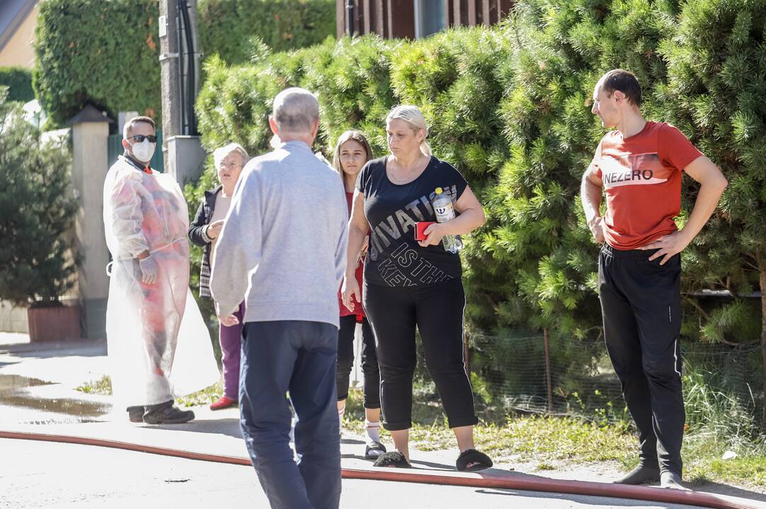 Vilijampolėje degė gyvenamasis namas