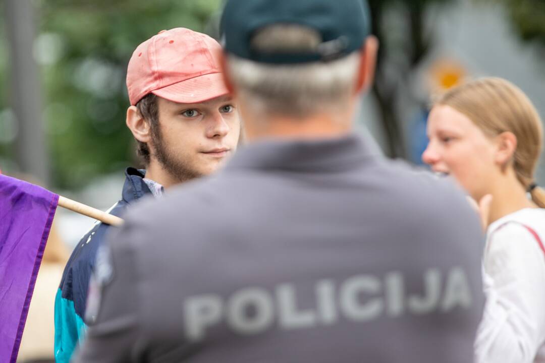 LGBT eisenos palaikymo akcija