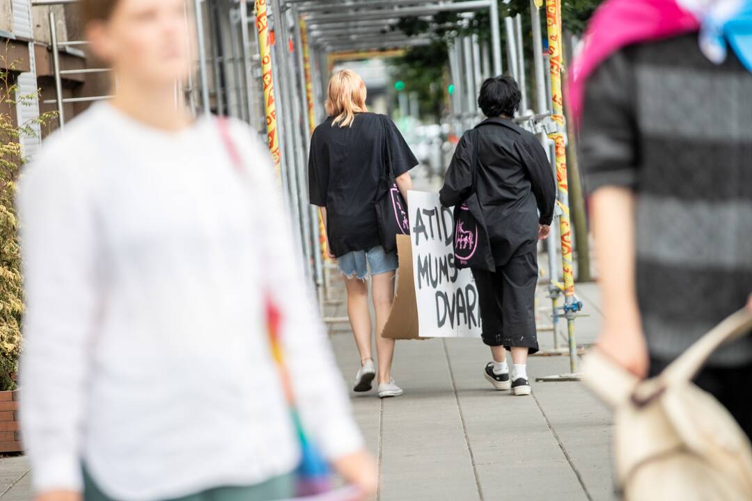 LGBT eisenos palaikymo akcija