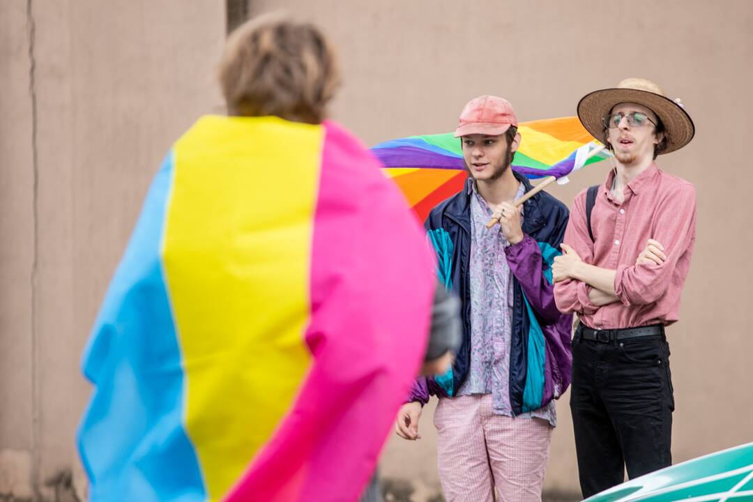 LGBT eisenos palaikymo akcija