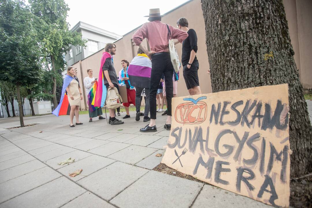 LGBT eisenos palaikymo akcija