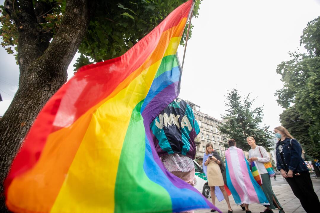 LGBT eisenos palaikymo akcija