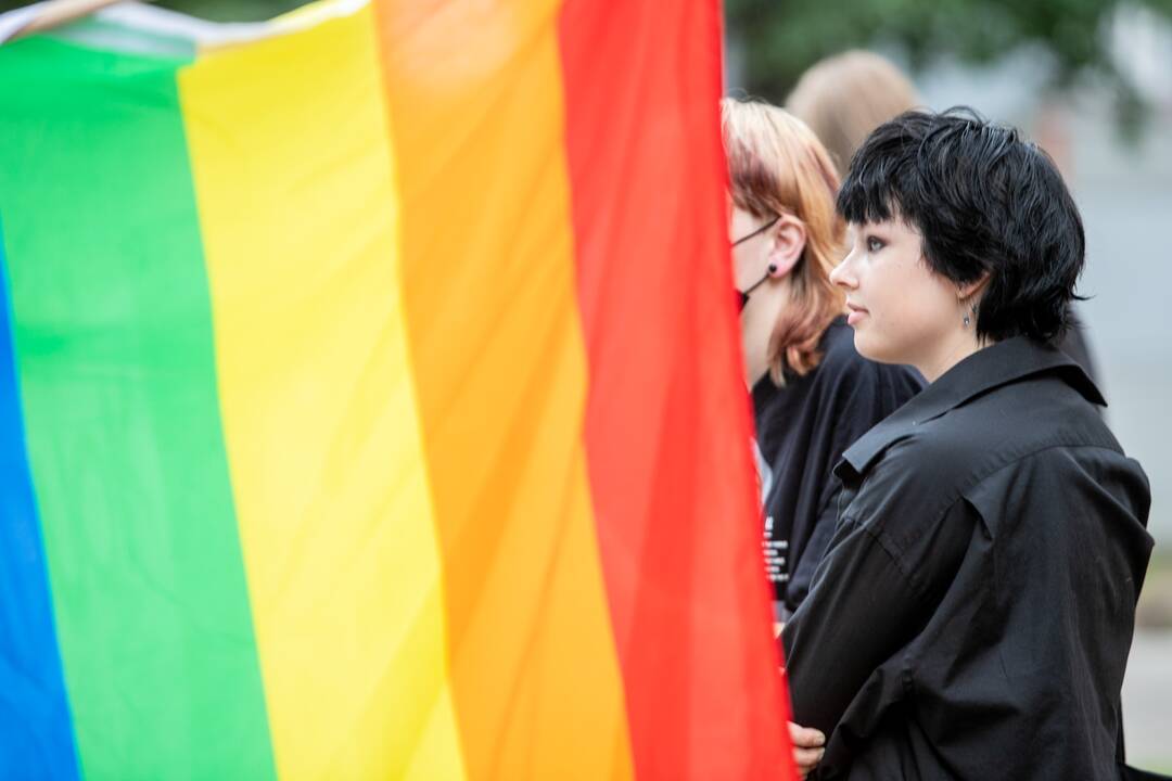 LGBT eisenos palaikymo akcija