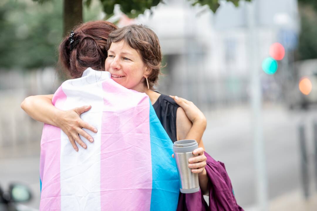 LGBT eisenos palaikymo akcija
