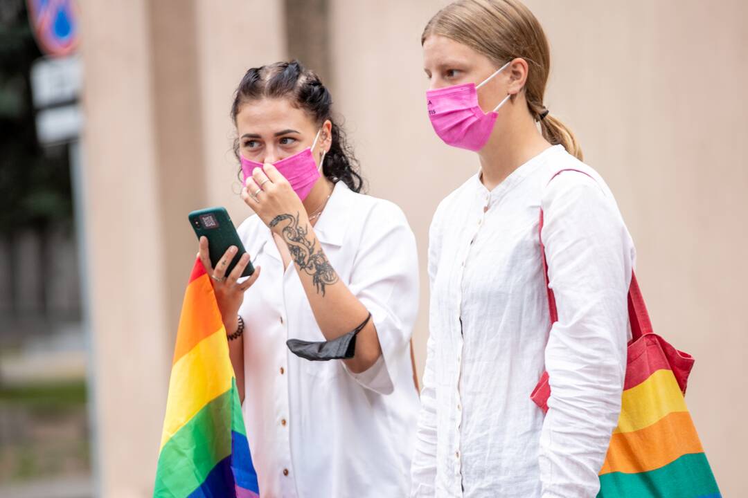 LGBT eisenos palaikymo akcija