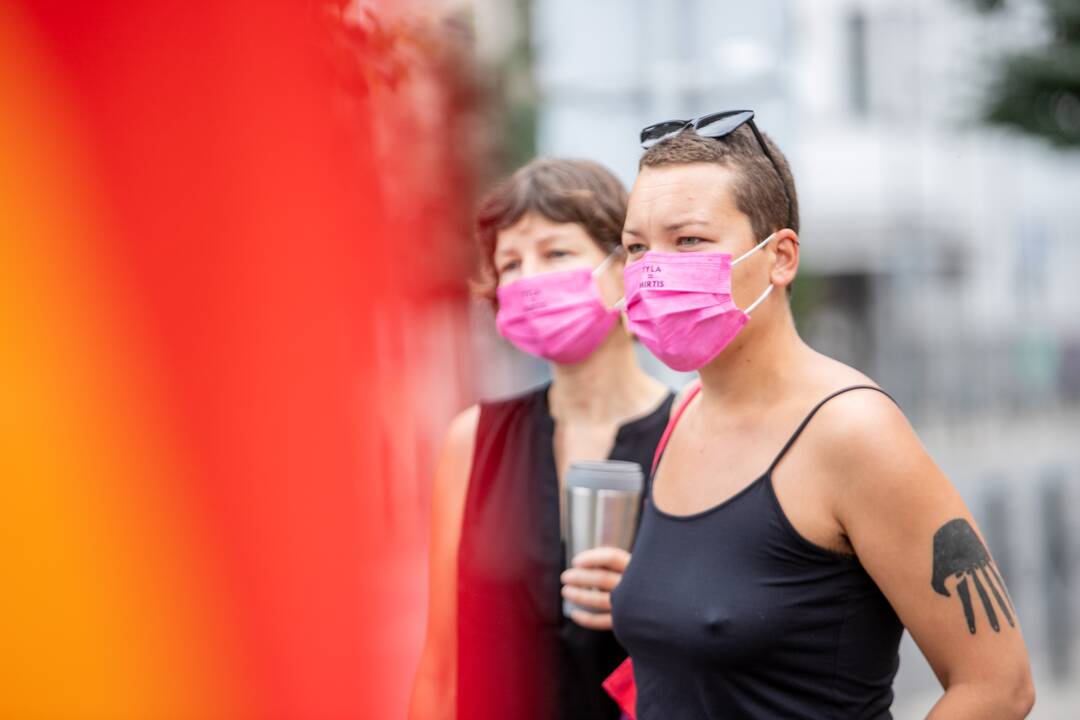 LGBT eisenos palaikymo akcija