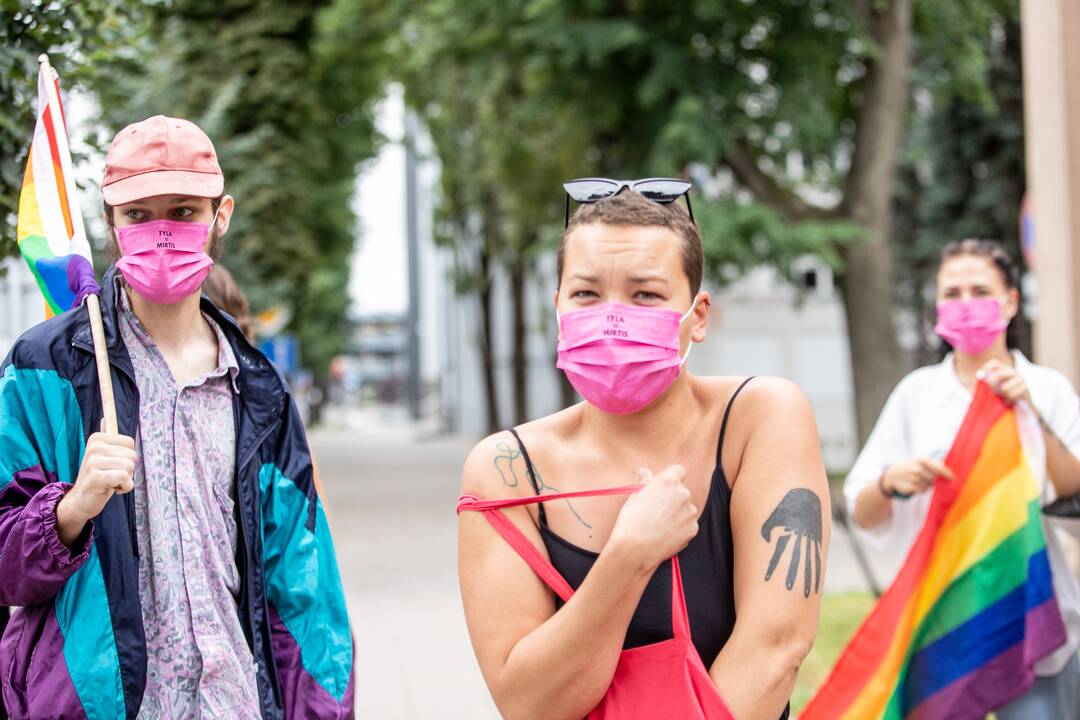LGBT eisenos palaikymo akcija