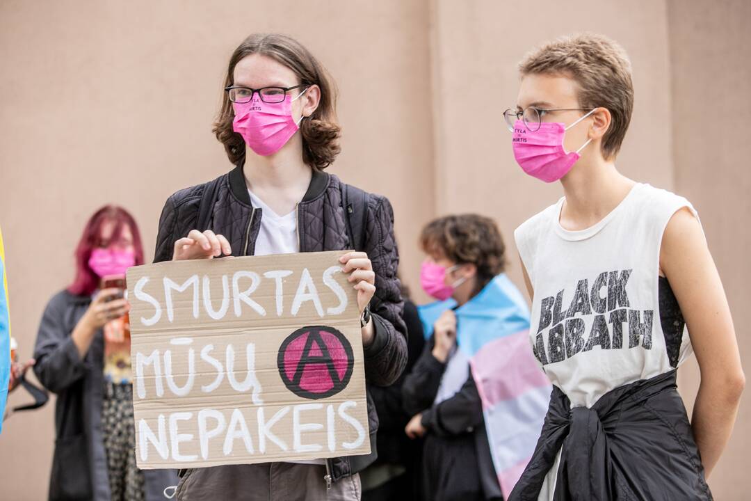 LGBT eisenos palaikymo akcija