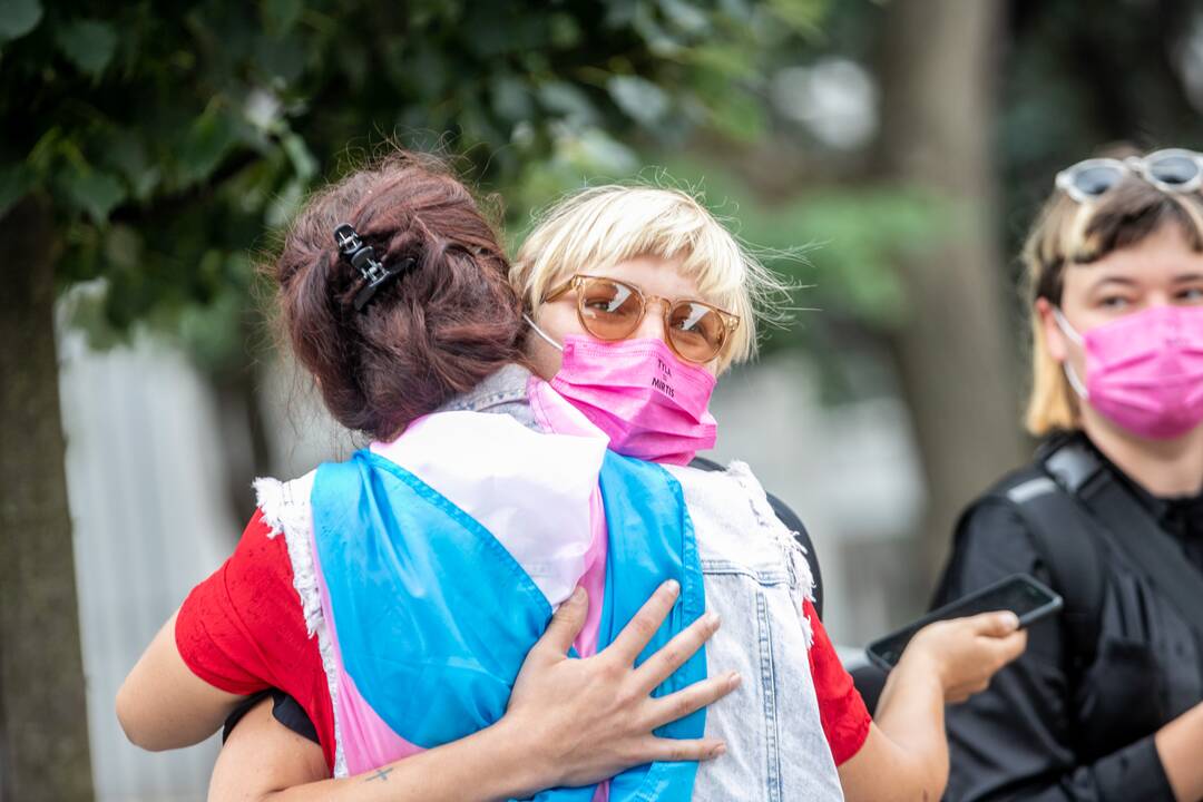 LGBT eisenos palaikymo akcija