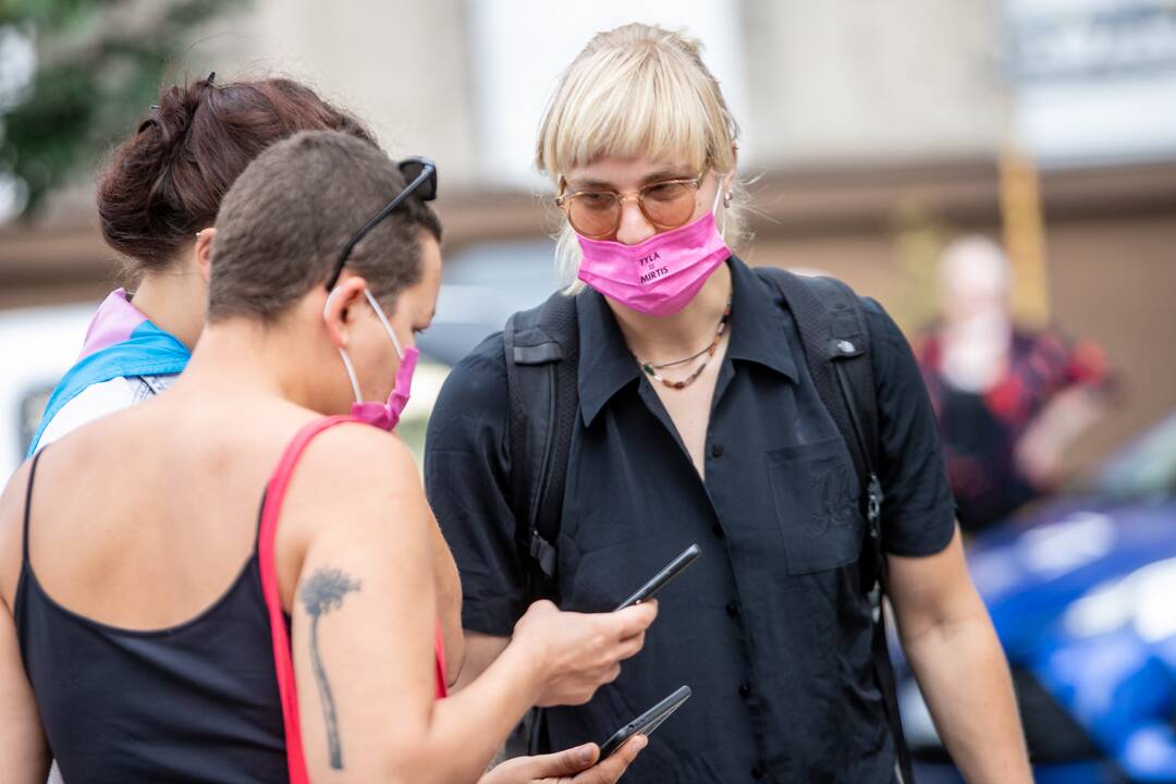LGBT eisenos palaikymo akcija