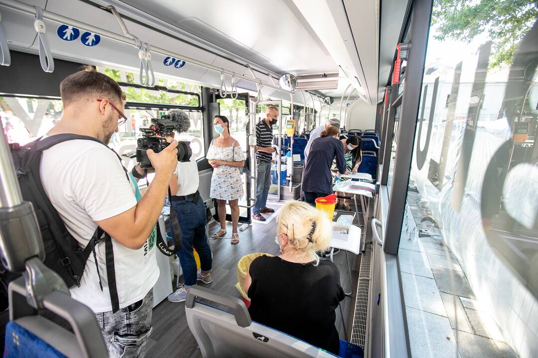 Mobilus vakcinavimo centras atkeliavo į Laisvės alėją