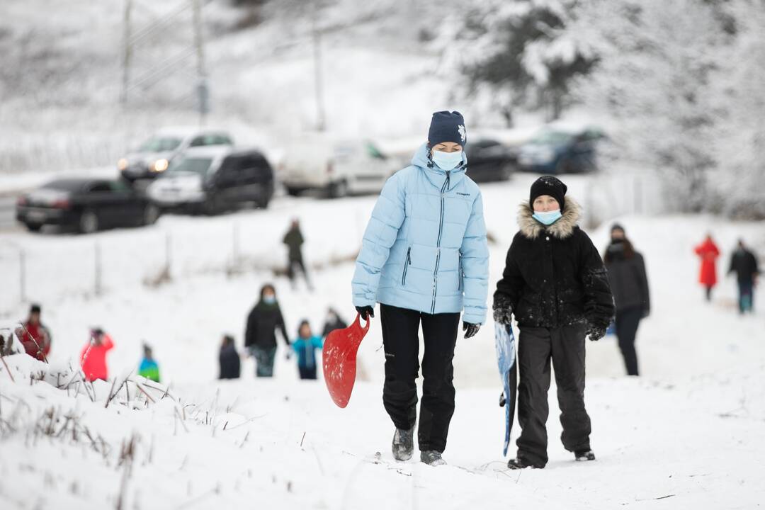 Su rogėmis ir čiuožynėmis kauniečiai šturmavo parkus ir miškus