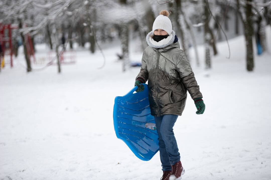 Su rogėmis ir čiuožynėmis kauniečiai šturmavo parkus ir miškus