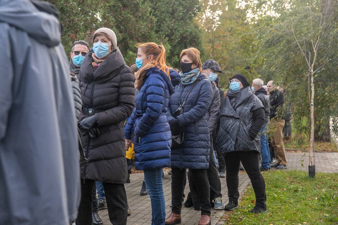 Žmonės susirinko pasirašyti peticiją dėl griaunamo Perkūno alėjos namo