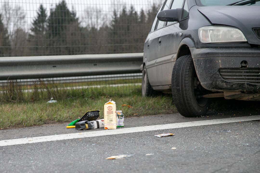Stipri avarija magistralėje ties Kaunu