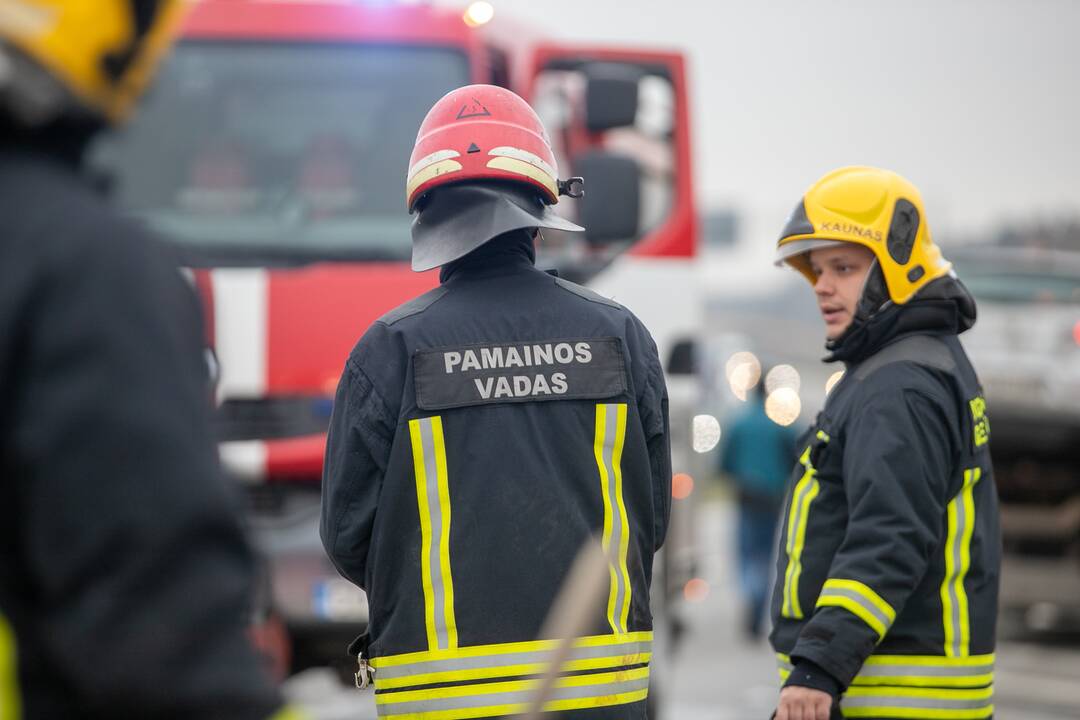 Stipri avarija magistralėje ties Kaunu