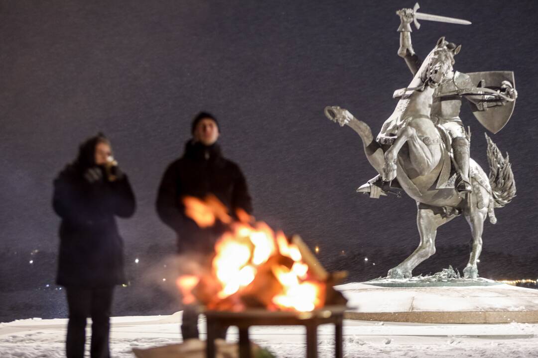 Laisvės laužai prie Kauno pilies