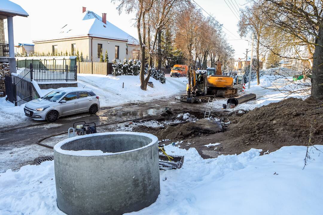 Vandentiekio avarija Žaliakalnyje