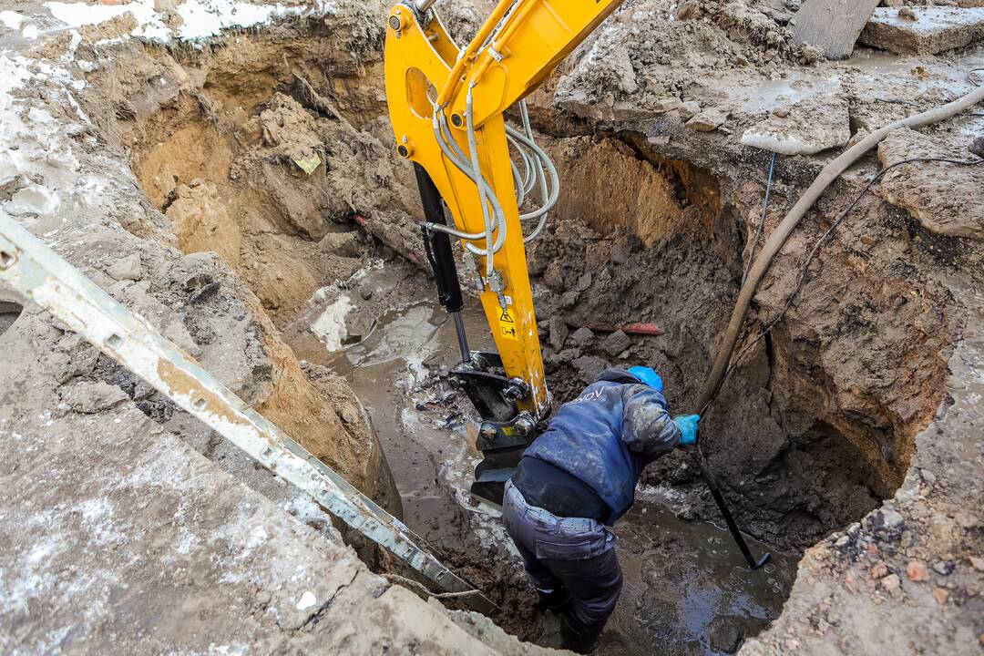 Vandentiekio avarija Žaliakalnyje