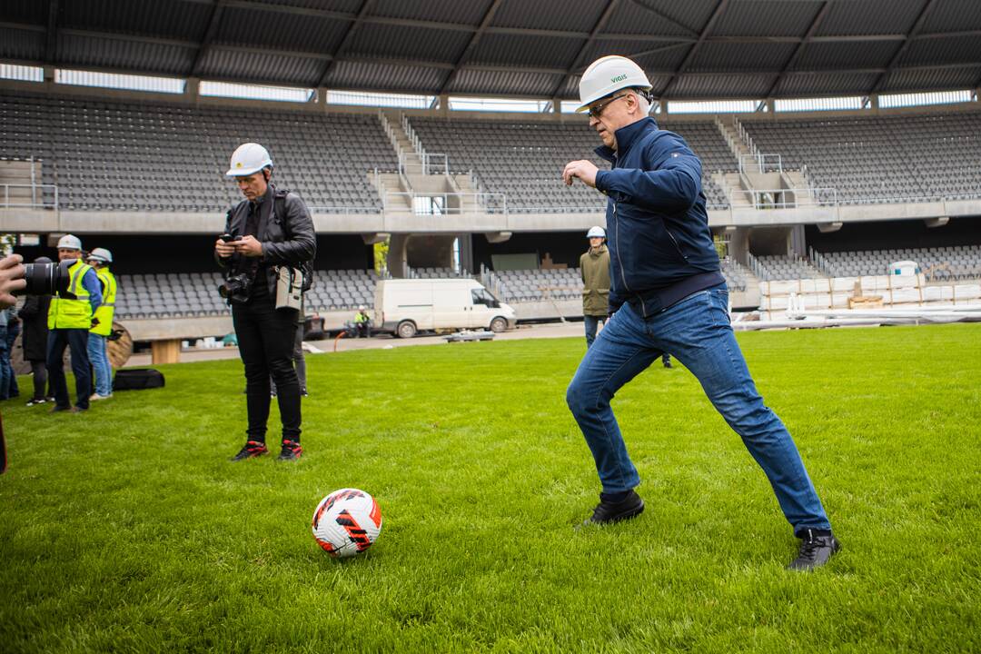 Darbų eiga Kauno Dariaus ir Girėno stadione