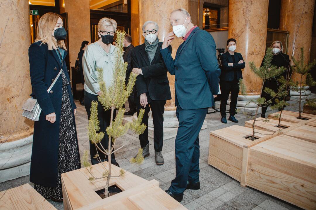 Yoko Ono instaliacijos „Ex It“ pristatymas