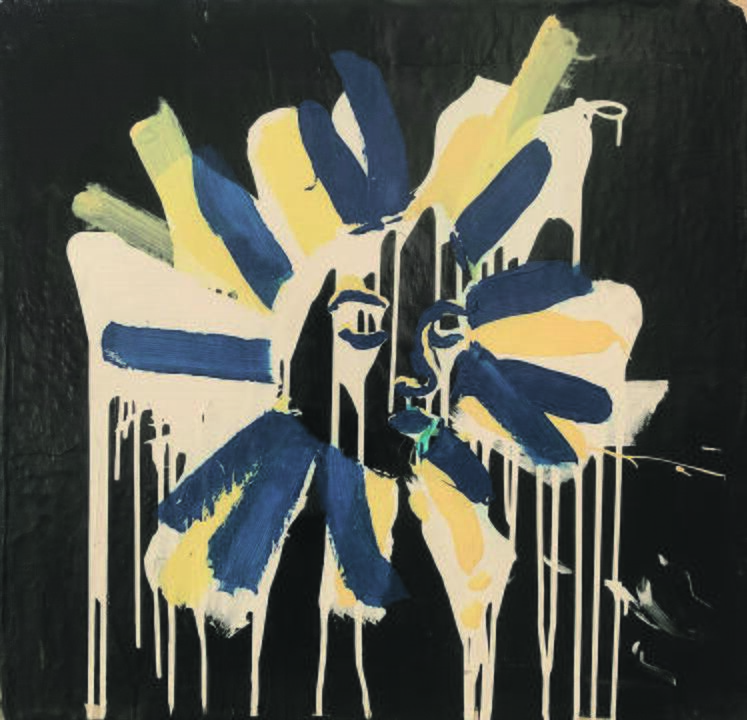 „Ave Maria“, 2021 m., drobė, akrilas, aliejiniai dažai, 113 x 155 cm.
