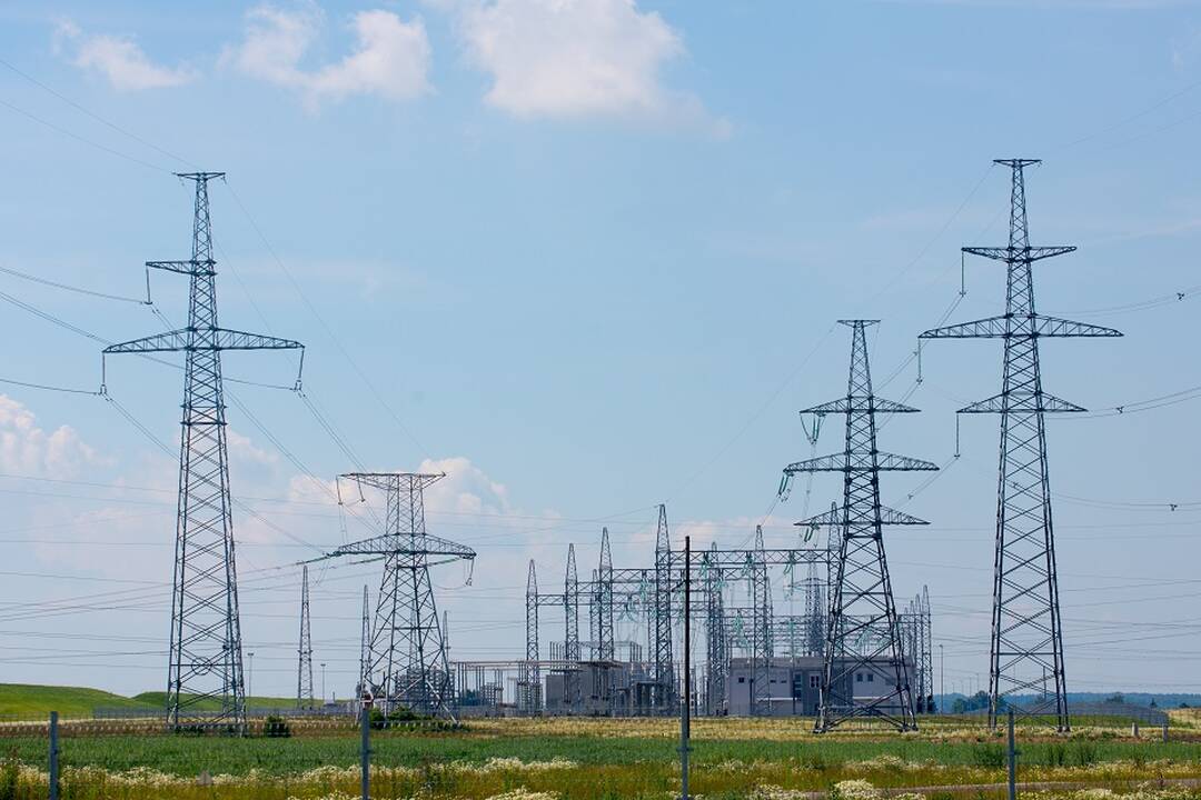 Lietuvą ir Lenkiją jungiančio elektros tilto „LitPol Link“ transformatorių pastotė Alytuje.