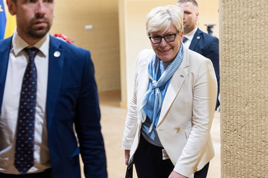 Premjerė Ingrida Šimonytė.
