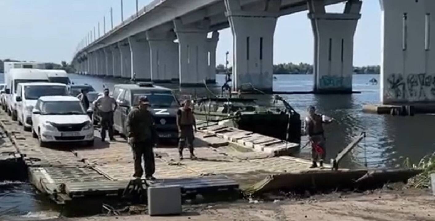 Okupantai nufilmavo propagandinį vaizdo įrašą: esą „padeda“ vietos gyventojams