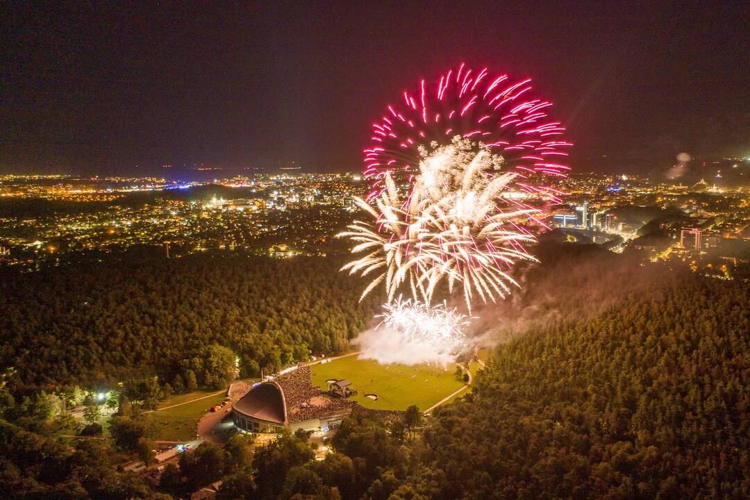 Subliuškus gandams apie fejerverkų poveikį, Vingio parko padangė vėl nušvis spalvomis