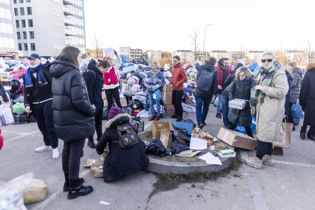 Vilniuje renkama parama nuo karo nukentėjusiems ukrainiečiams