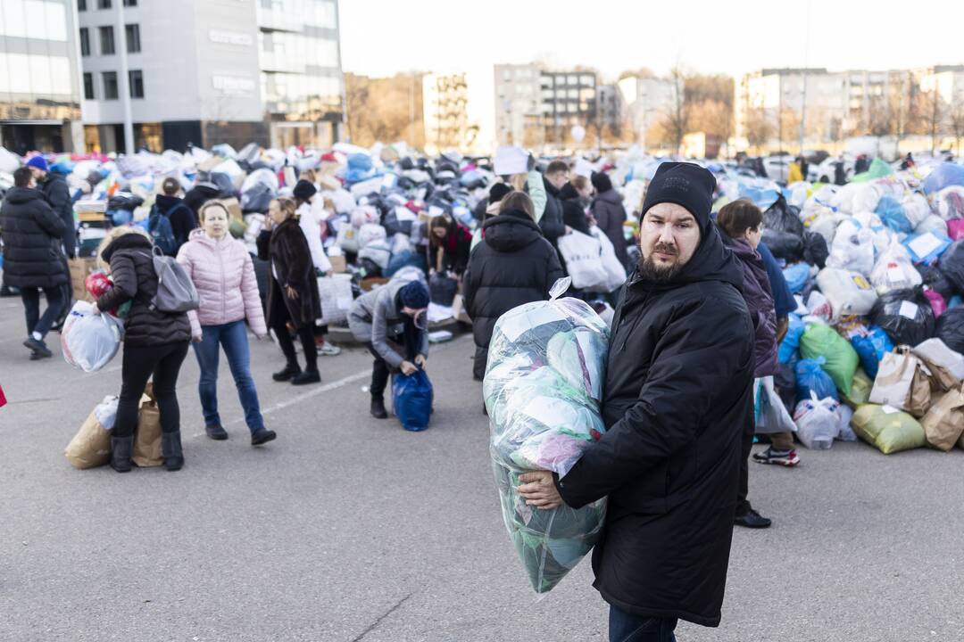 Vilniuje renkama parama nuo karo nukentėjusiems ukrainiečiams