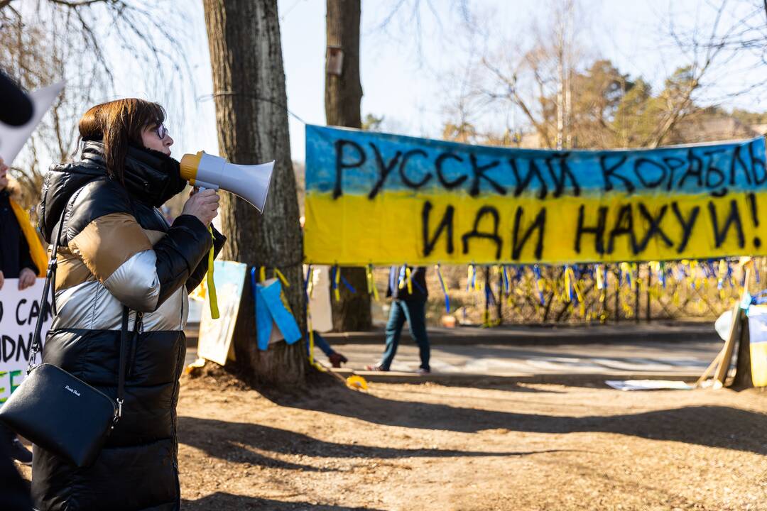  Protesto akcija prieš Rusijos sulaikytą Melitopolio merą