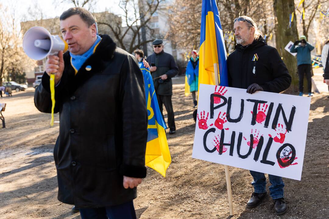  Protesto akcija prieš Rusijos sulaikytą Melitopolio merą