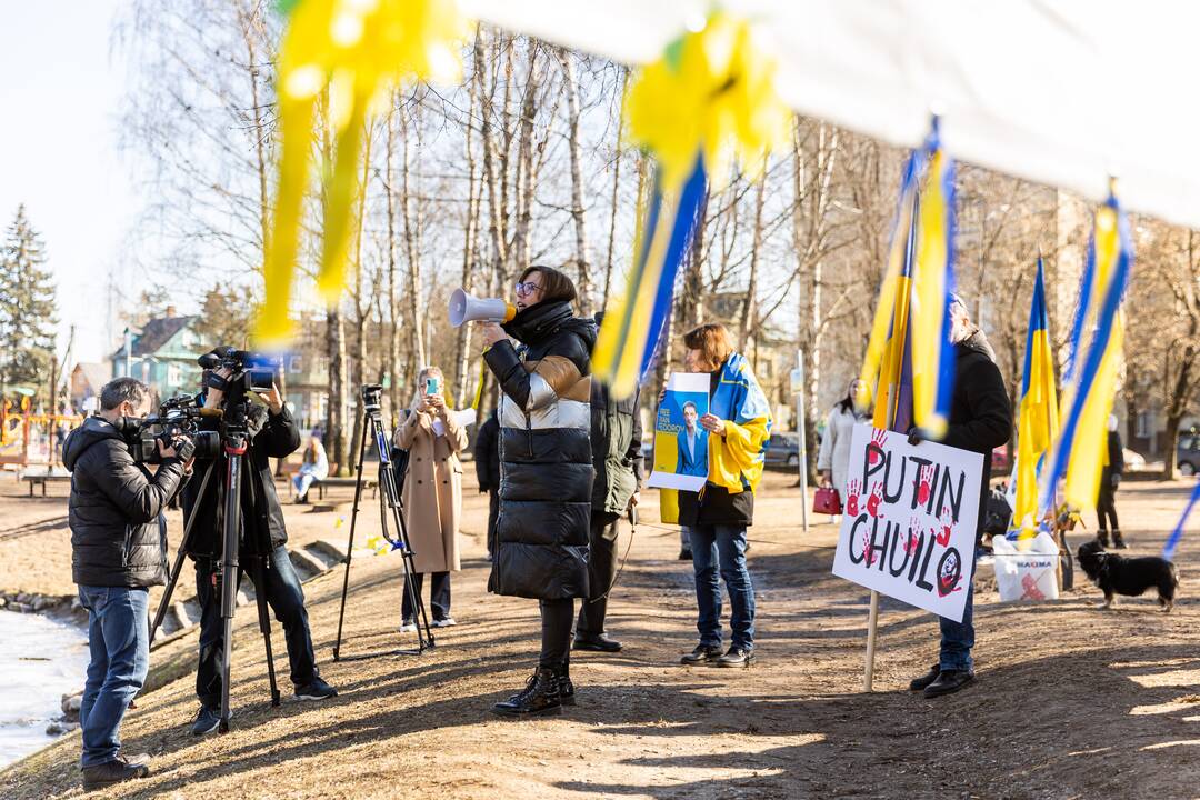  Protesto akcija prieš Rusijos sulaikytą Melitopolio merą
