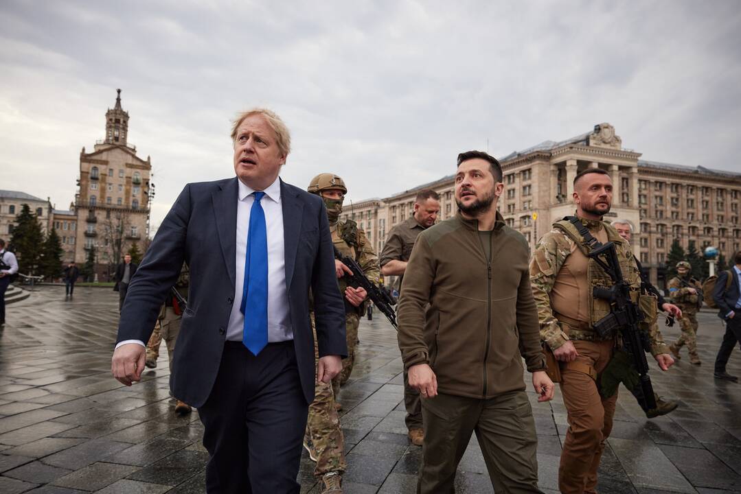 Borisas Johnsonas ir Volodymyras Zelenskis