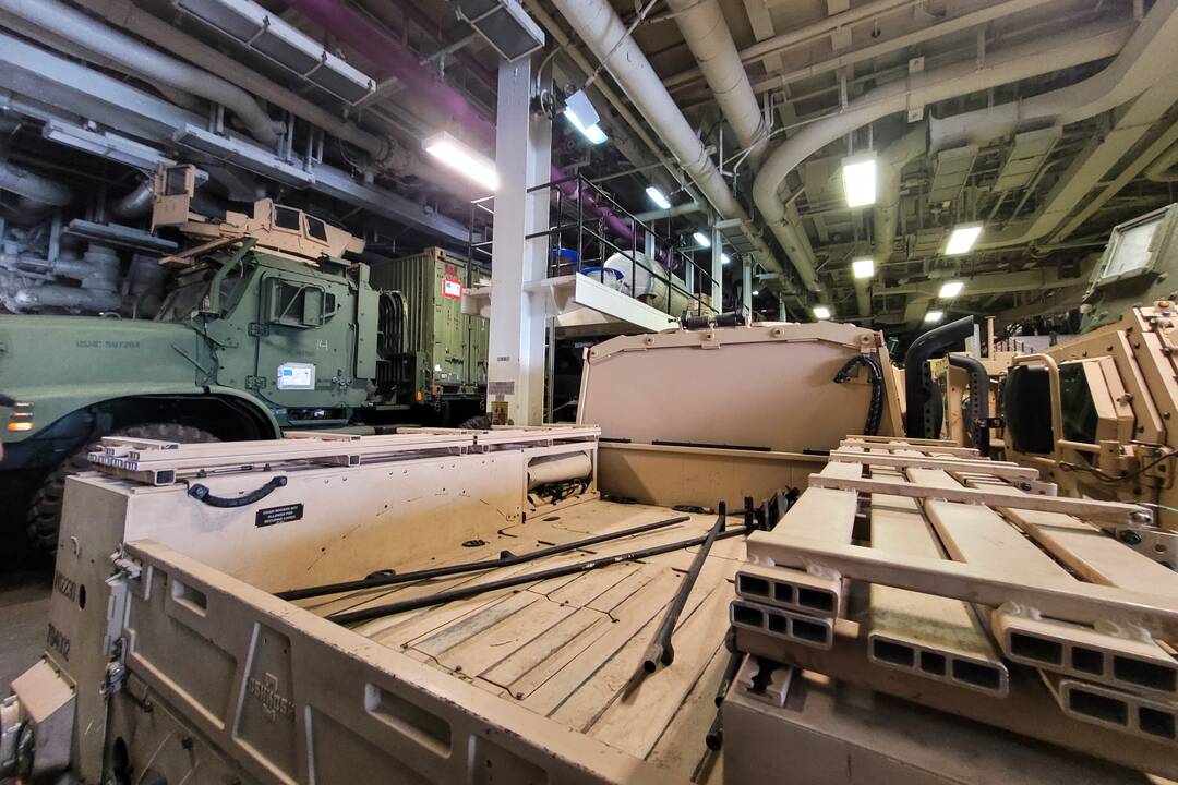 Į Lietuvą atvyko vienas didžiausių JAV karinių laivų USS Kearsarge