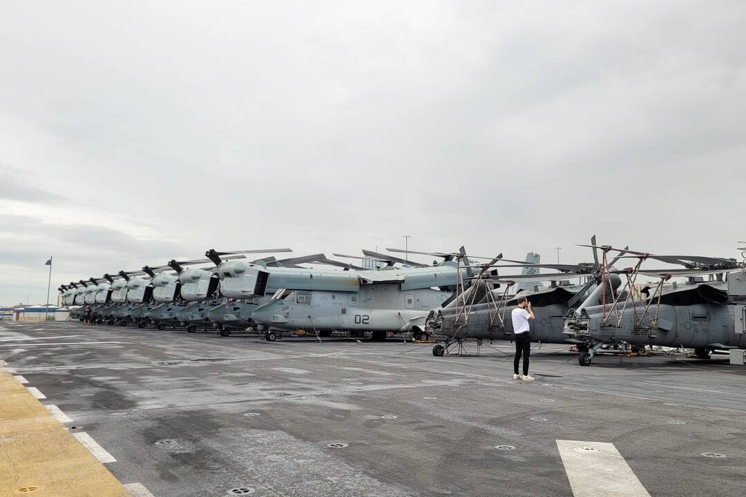 Į Lietuvą atvyko vienas didžiausių JAV karinių laivų USS Kearsarge