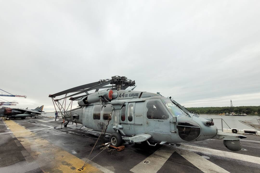 Į Lietuvą atvyko vienas didžiausių JAV karinių laivų USS Kearsarge