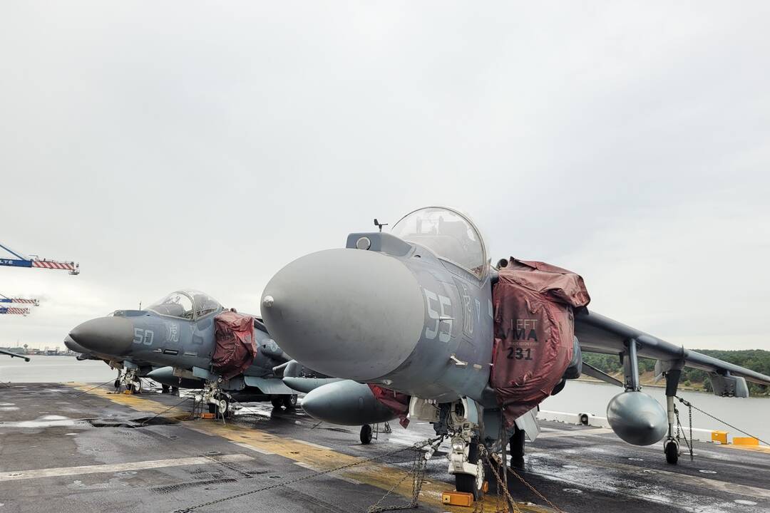 Į Lietuvą atvyko vienas didžiausių JAV karinių laivų USS Kearsarge