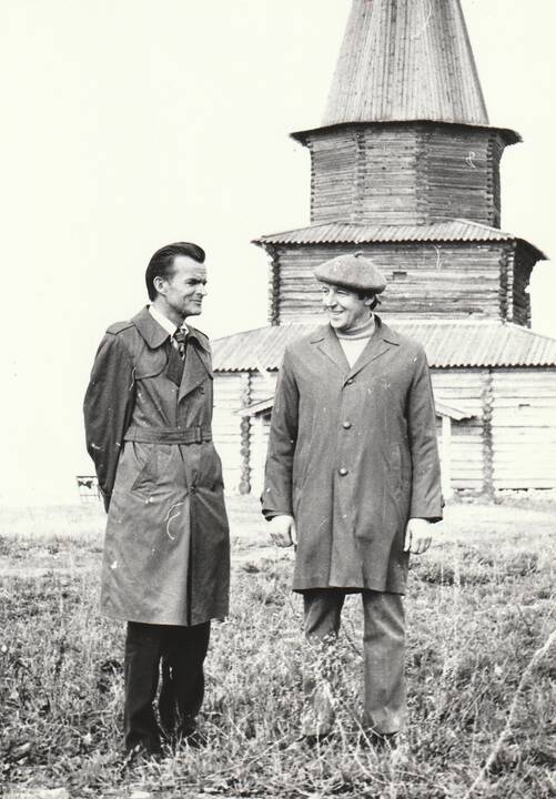 Prof. A. Radzevičius su kolega doc. Albertu Ruže.