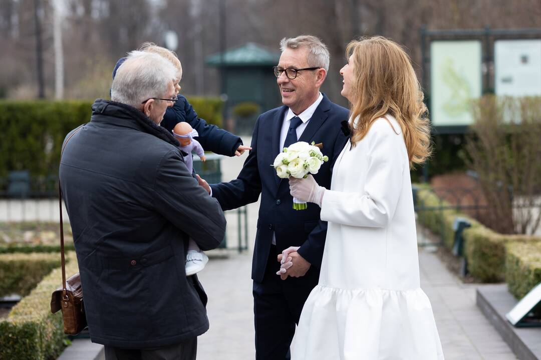Aktorius A. Sakalauskas vedė mylimąją medikę G. Laubner